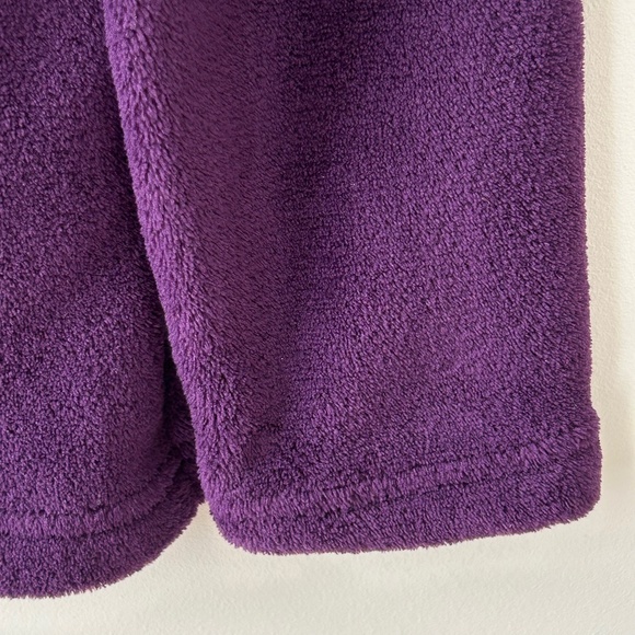 Charter Club Purple Plush Fleece Crewneck Top - Picture 7 of 16